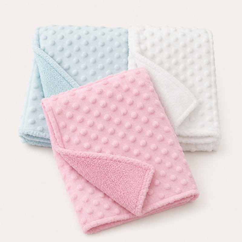 Dubbelsidig babyfilt 70 x 100 cm