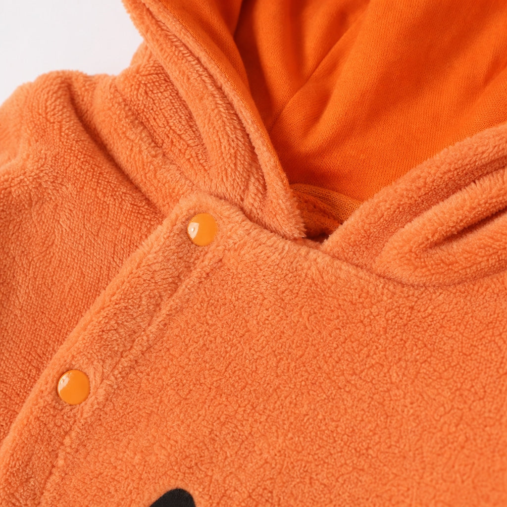 Pumpadräkt för bebis i polyester med huva